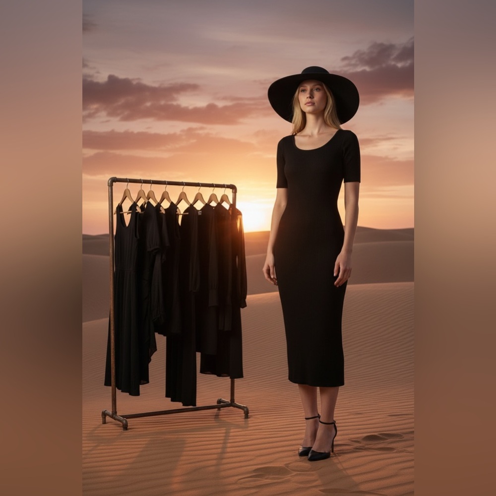Karl Lagerfeld classic black dress